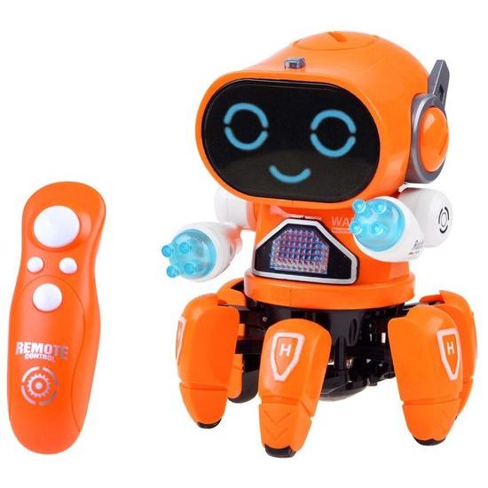 Interaktivní tančící robot na dálkové ovládání Boot Pioneer oranžový