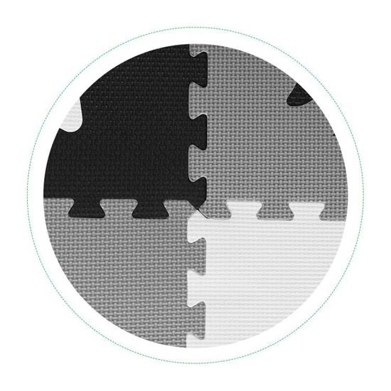 Ecotoys pěnová puzzle hrací deka Gray Puzzle 121 x 121 cm