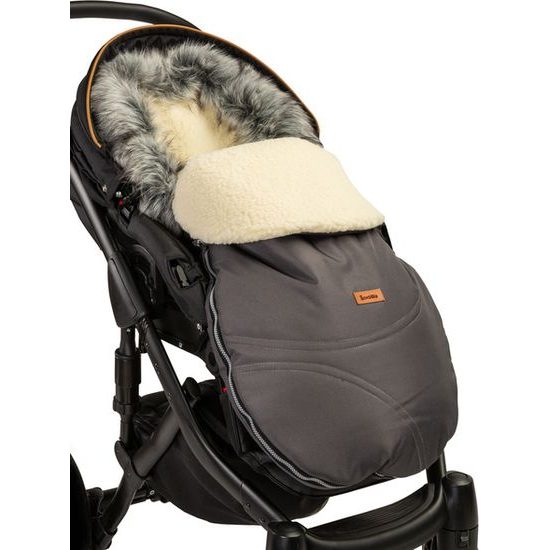 Zimní fusak do kočárku Eskimo grafitová/vlna