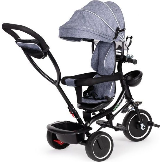 Ecotoys dětská tříkolka s otočným sedadlem Trike 2v1 šedá