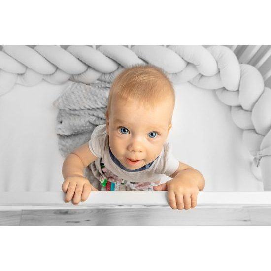 Ochranný mantinel cop do postýlky hvězdičky modrá