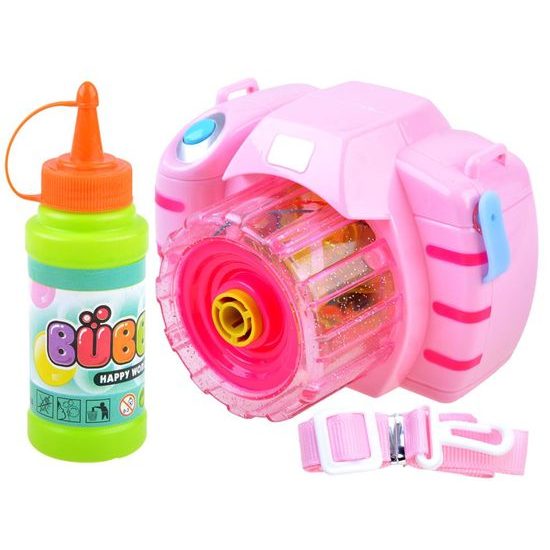 Majlo Toys bublifuk na baterie Fotoaparát růžový