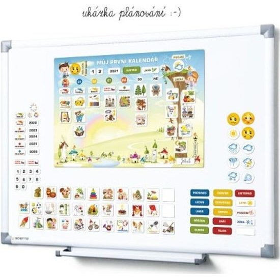 Kalendář magnetický - Školka 114ks magnetek