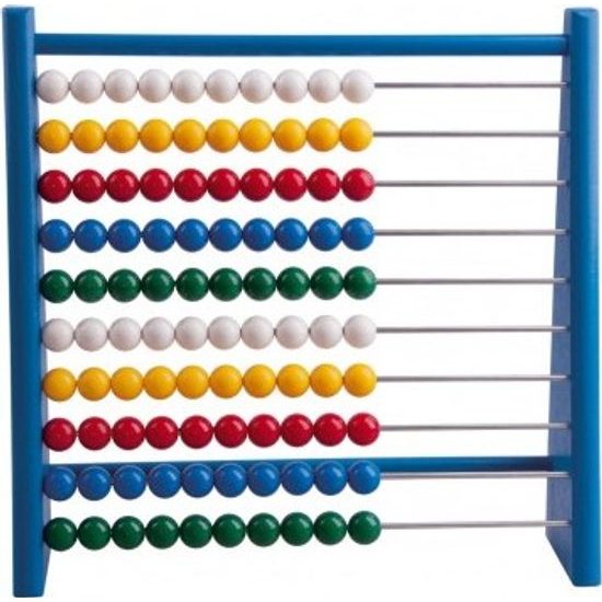 Počítadlo 100 kuliček - mix 3 barvy