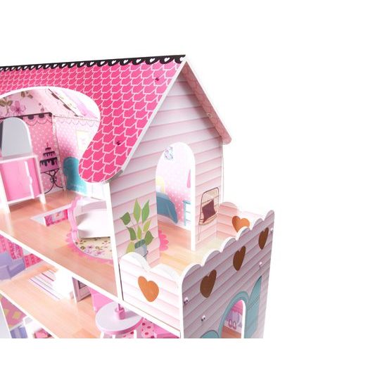 Dřevěný domeček pro panenky s LED osvětlením rezidence Brenda