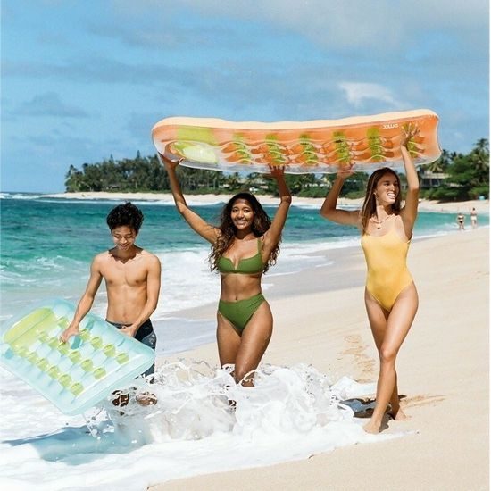 Nafukovací matrace na plavání 188 x 71 cm INTEX 58895 oranžová