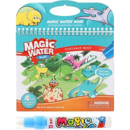 Kouzelné malování vodou - dinosauři s magickou tužkou