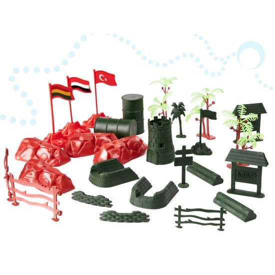 Velká sada plastových vojáčků s příslušenstvím Soldier Playset 300 kusů