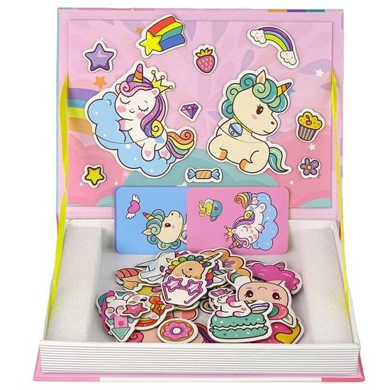 Magnetická ukládačka s jednorožci Color Day