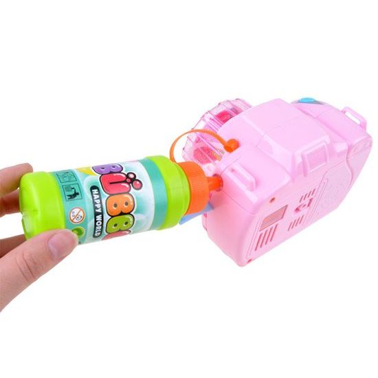 Majlo Toys bublifuk na baterie Fotoaparát růžový
