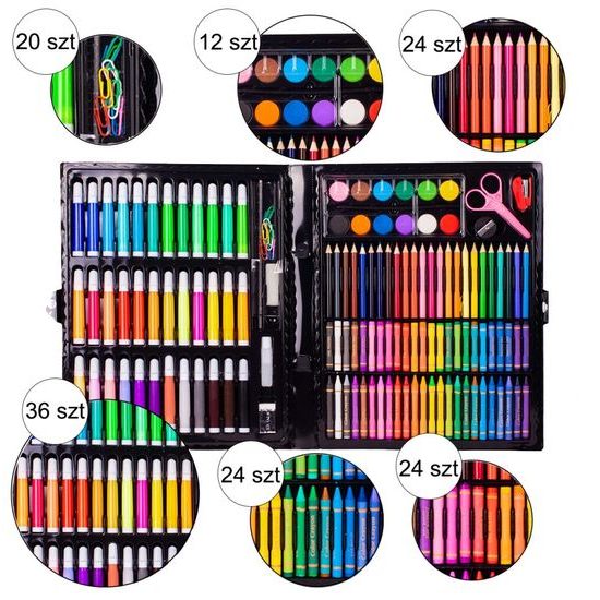 Sada na kreslení a malování Art Set 150 součástí