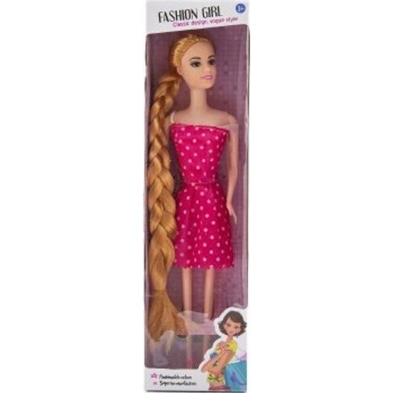 Panenka s dlouhým copem - mix barev