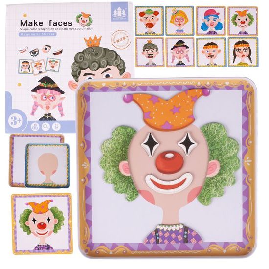 Magnetická ukládačka měnící se tváře Make Faces