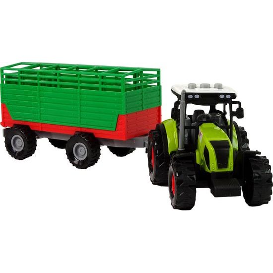 Traktor se dvěma přívěsy se zvukem