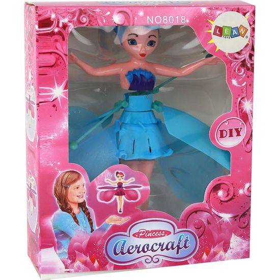 Ručně ovládaná létající panenka Magic Blue Fairy