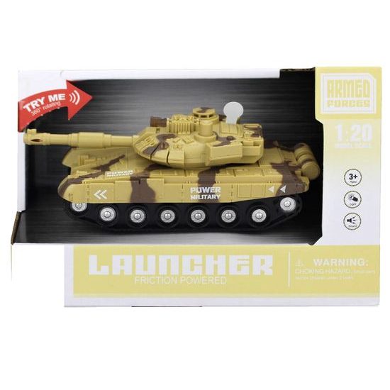 Tank se světlem a zvukem Power Military 1:20