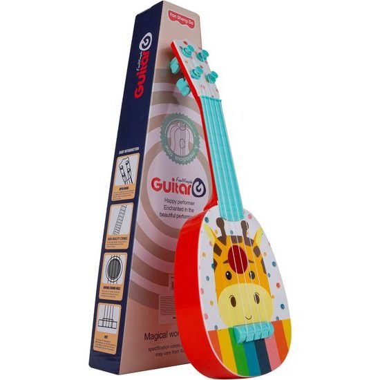 Dětská kytara se žirafou 36 cm