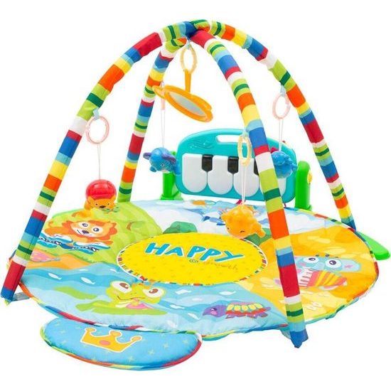 Haunger hrací deka XXL se 2 hrazdami a piankem Happy Zoo