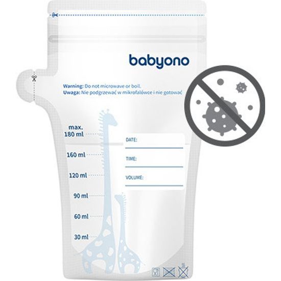 Sáčky na uskladnění mateřského mléka 180ml, 30ks