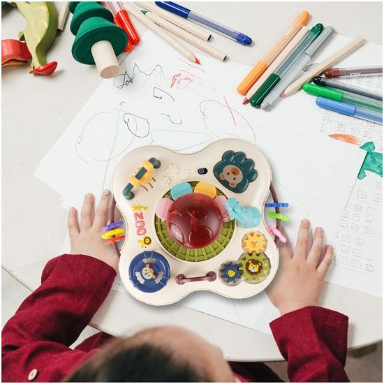 Mini edukační stoleček se světly a zvuky Mini Zoo