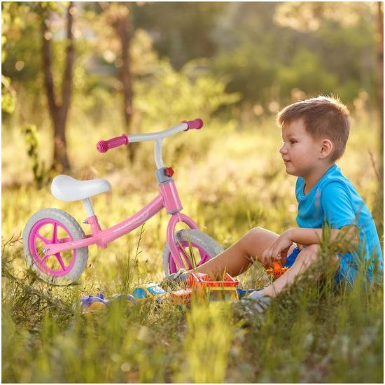 SMONTOVÁNO Dětské odrážedlo Trevis 12" růžové