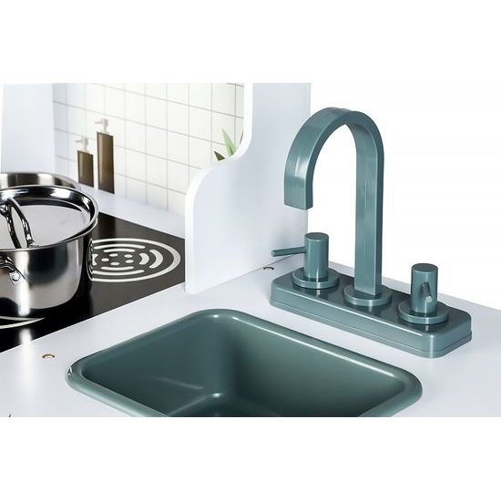 Ecotoys velká dřevěná kuchyňka s příslušenstvím