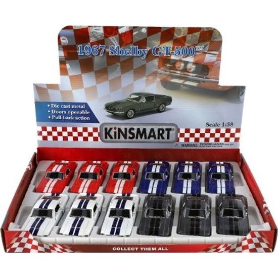 Auto Kinsmart Shelby GT-500 - mix 4 barvy