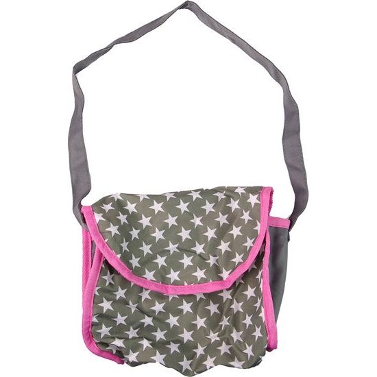 Kočárek pro panenky Alice 9346D kombinovaný šedo-růžový