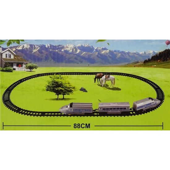 Vlak na baterie se světlem a zvukem