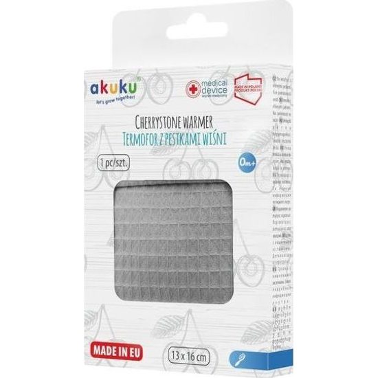 Akuku Termofor pecky 13x16cm šedý