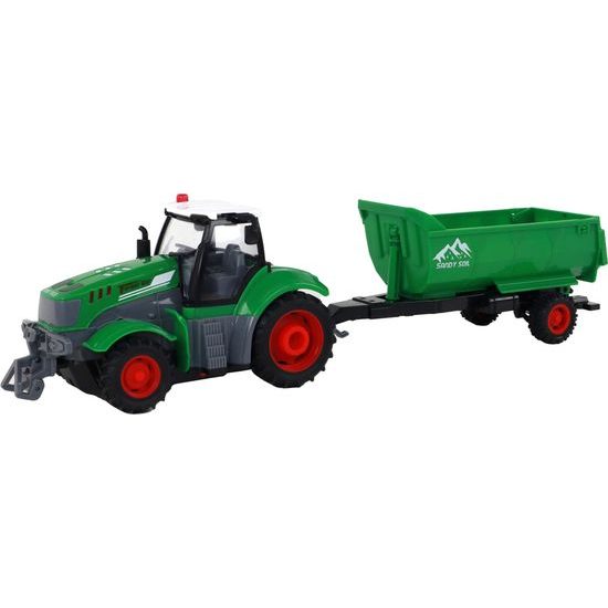 R/C traktor s přívěsem na dálkové ovládání