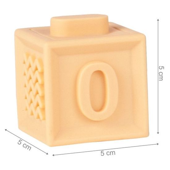 Senzorické kostky pro nejmenší Color Building Blocks 12 kusů