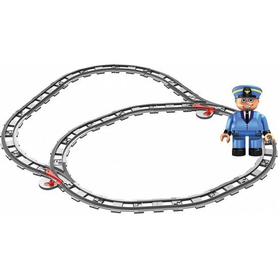 Blocki Mubi sada kolejí pro vláčky 28 dílů