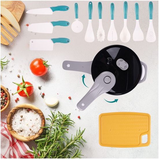 Sada dětského kuchyňského nádobí Happy Chef - 33 součástí