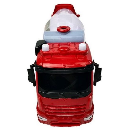 Majlo Toys autíčko míchačka s bublifukem a melodiemi Happy Papa červené