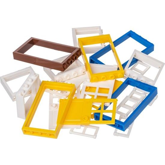 LW Toys Kreativní set okna a dveře - barevné