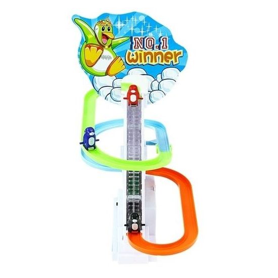 Dětská hra na baterie tučnáci na tobogánu Funny Penquin