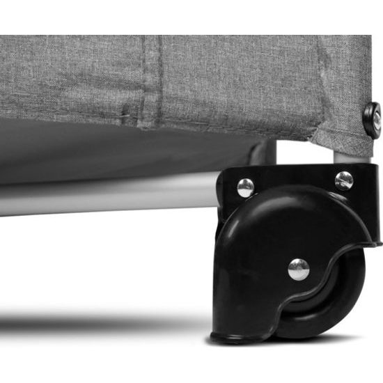 Dětská cestovní postýlka CARETERO ESTI se stahovací bočnicí graphíte