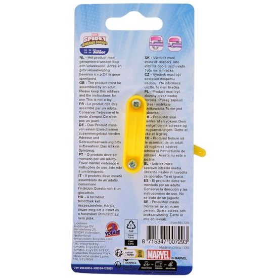 Volare zvonek na dětské kolo Spidey