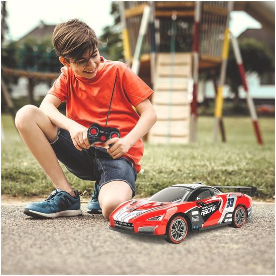 Autíčko na dálkové ovládání s LED podsvícením Speed Racing 1:12 - červené