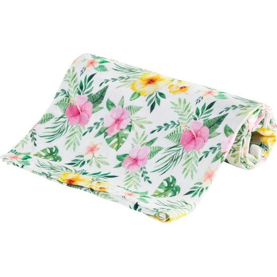 Bambusová plena 75x75 květy barevné