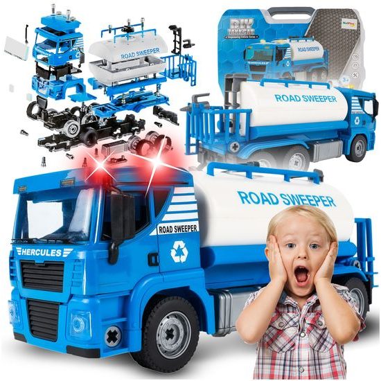 Šroubovací cisterna v kufříku se světly a zvuky Tank Truck