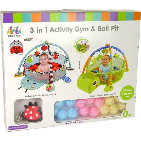 Edukační podložka- zelená želva s míčky