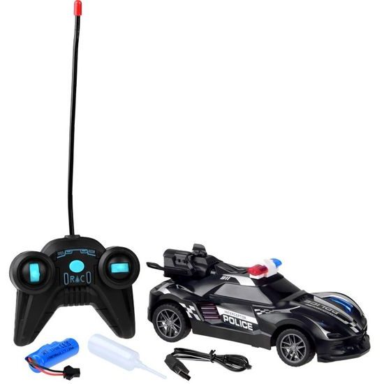 Policejní autíčko na dálkové ovládání s kouřovým efektem Spray Car