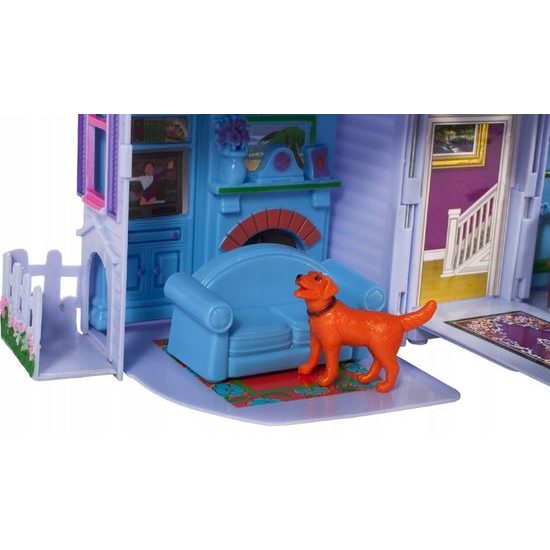 Doris přenosný domeček pro panenky s nábytkem Country House