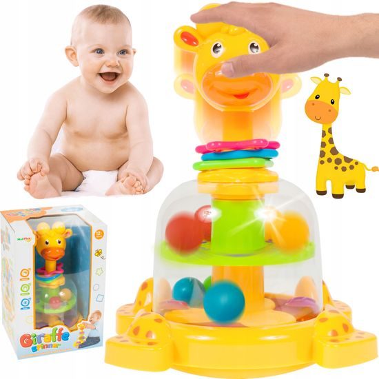 Rotující hračka pro nejmenší Giraffe Spinner
