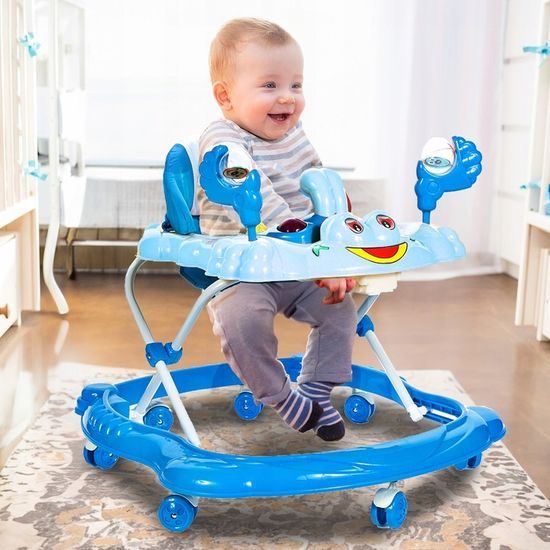 Dětské vzdělávací chodítko Laugh Walker modré