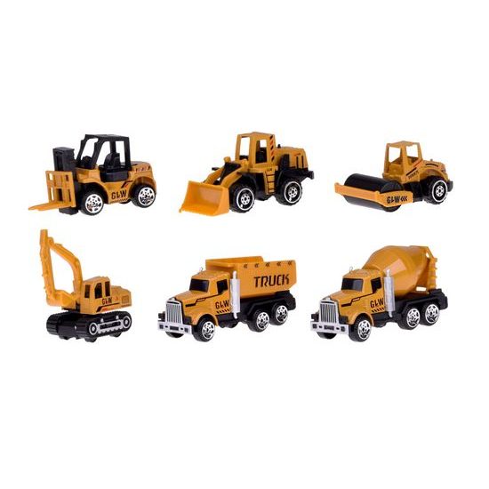 Rozkládací nákladní auto s jeřábem, autíčky a příslušenstvím