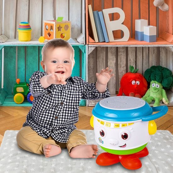 Interaktivní bubínek se zvuky a světly Music Drum