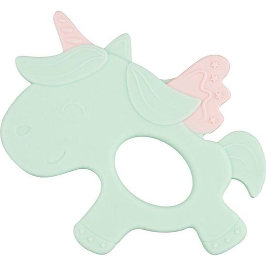 Canpol Babies Silikonové kousátko Canpol Babies Jednorožec, zelený